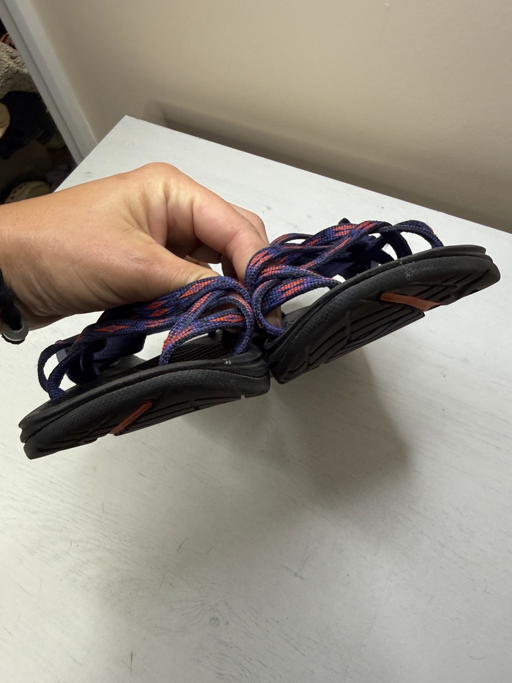 Chaco Sandals ZVOLV X2 Womens 7 Volcanic Blue Orange - Picture 3 of 11
